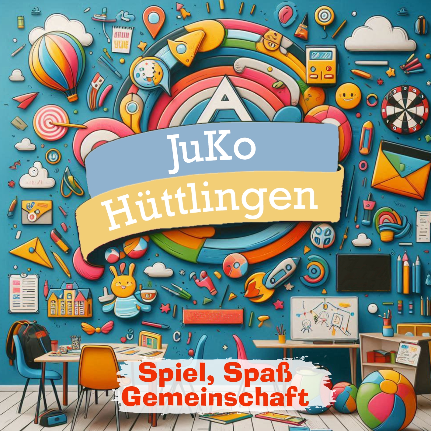 Titelseite des Flyers für das JuKo Hüttlingen