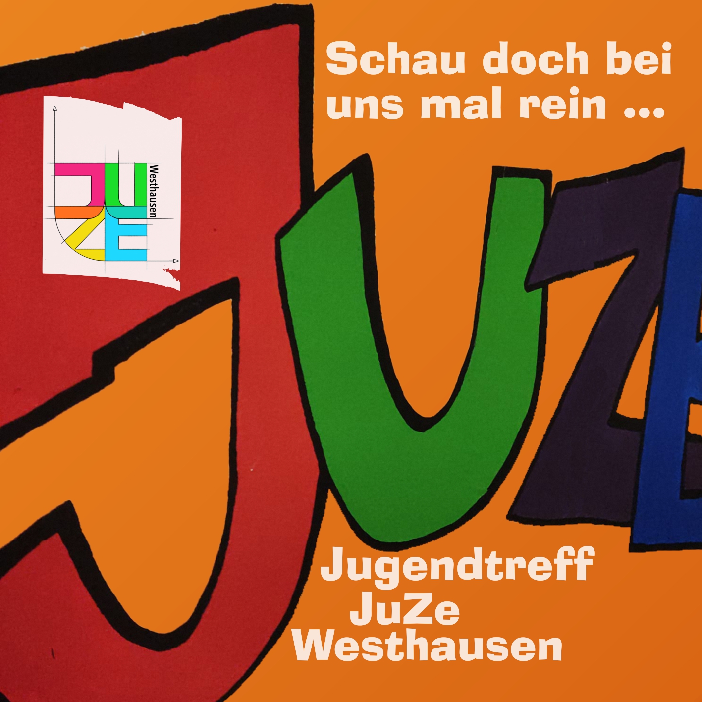 Titelseite des Flyers für das JuZe Westhausen