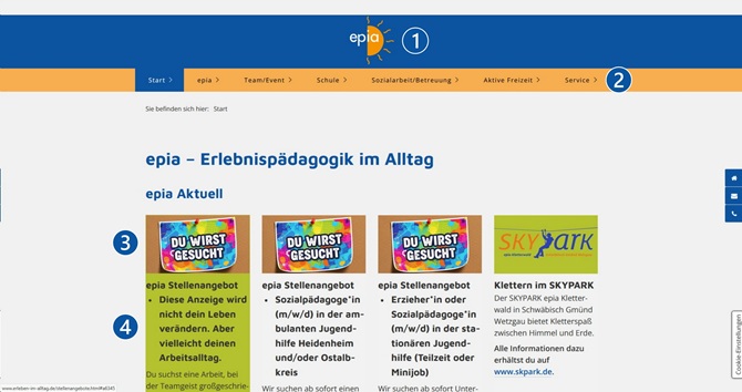 Erklärung zur Webseite von epia – Erlebnispädagogik im Alltag – Erklärung Funktionsweise Linkboxen